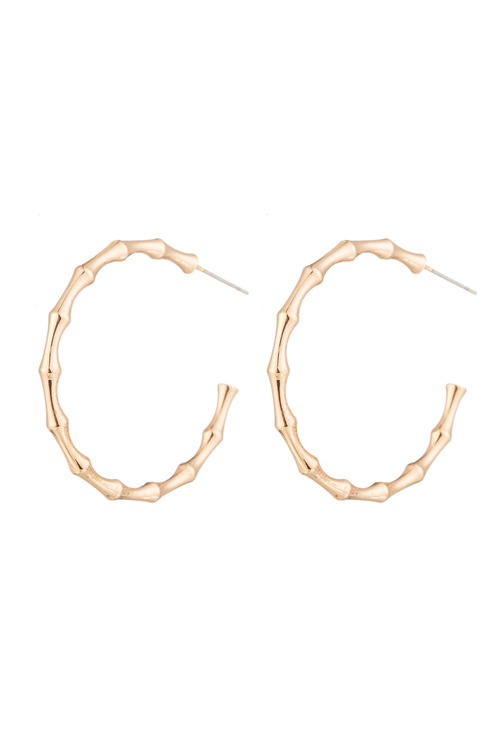 24k gold plated brass hoop earrings.