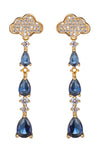Rain Cloud CZ Drop Earrings