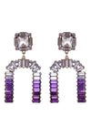 Grace Purple Dangle Earrings: Swing into Sophisticated Style.