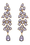Alice Exquisite Purple Cubic Zirconia Dangle Earrings