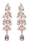 Alice Radiant Purple Cubic Zirconia Dangle Earrings