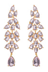 Alice Radiant Purple Cubic Zirconia Dangle Earrings