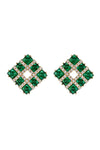 Abigail Green Cubic Zirconia Stud Earring