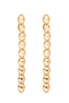 24K gold plated dangle earrings.