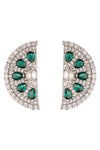 Add a slice of freshness to your style with these stud earrings featuring lime-hued cubic zirconia, a playful and vibrant accessory.