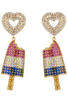Ari Popsicle CZ 18K Gold Plated Earring: Add a Sweet Sparkle to Your Style