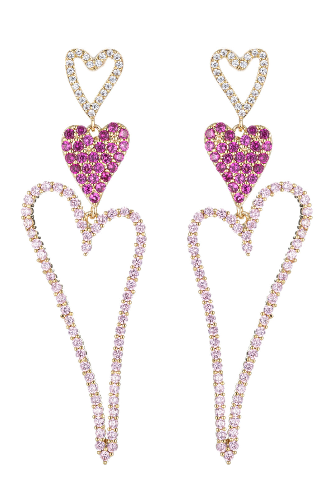 Dani CZ Heart Earrings