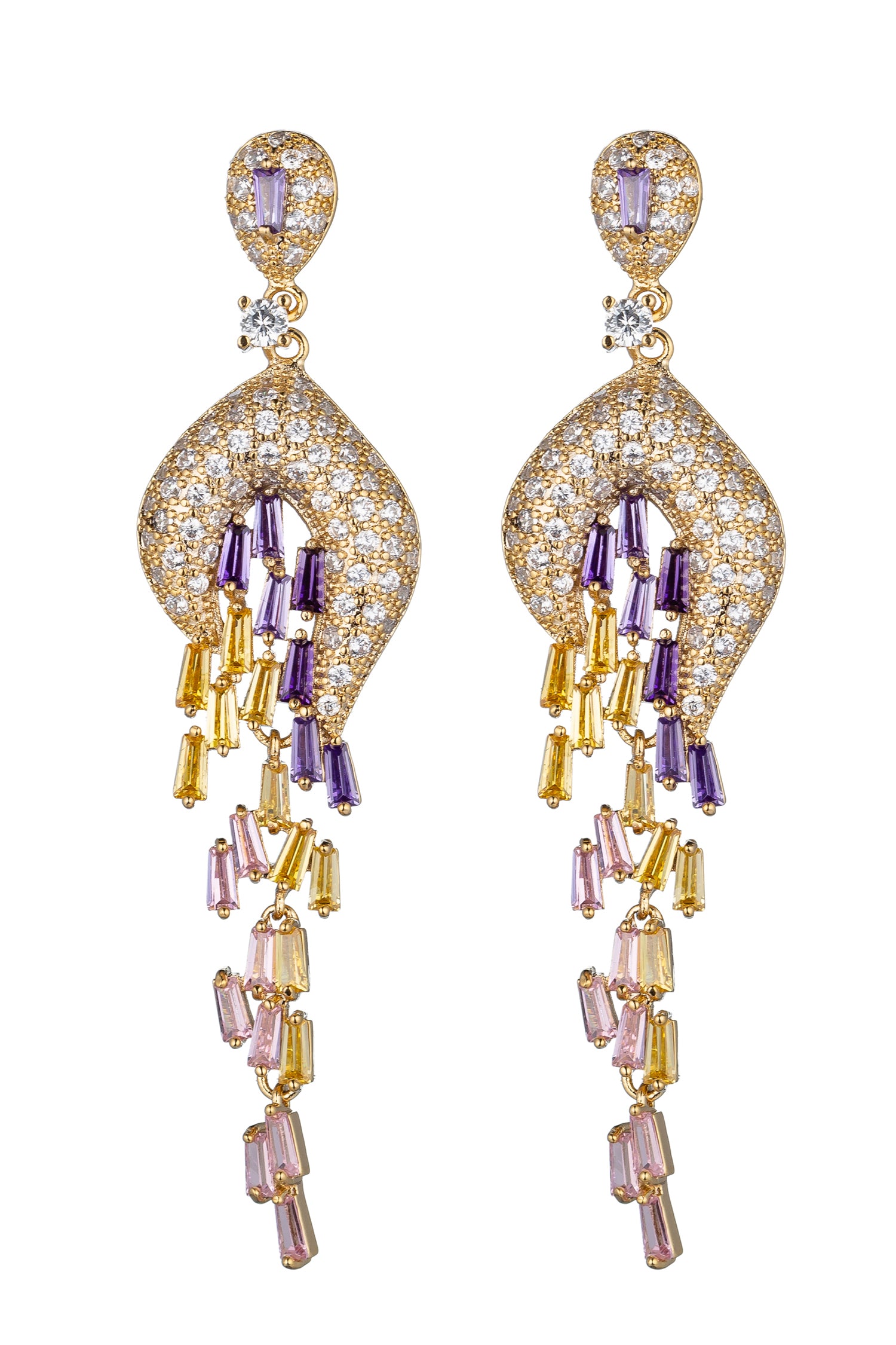 Elsa Golden Statement Earrings
