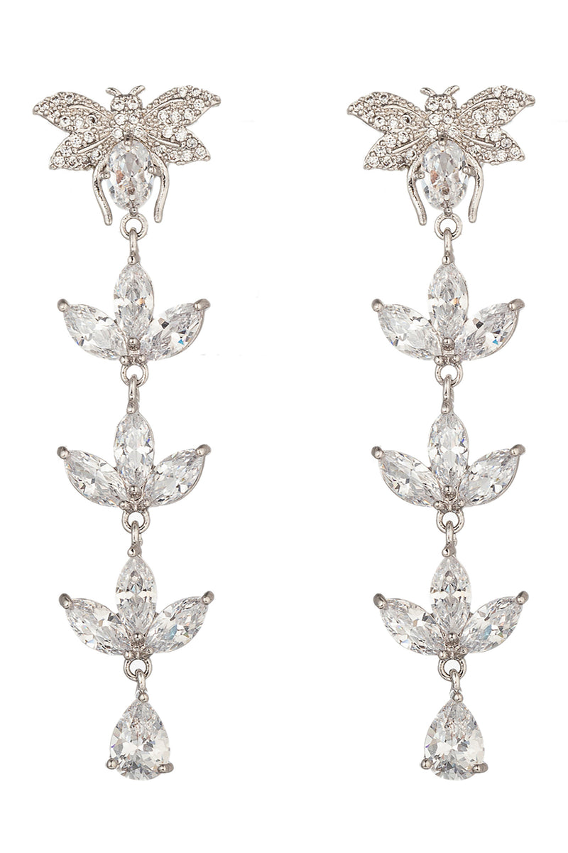 Harper Bee CZ Drop Earrings