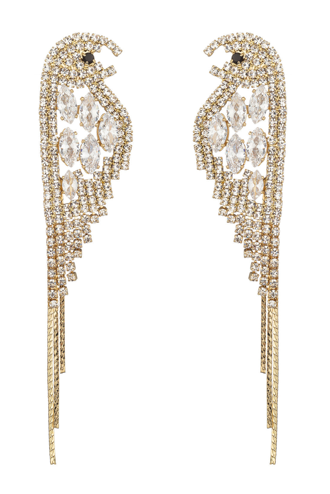 Scarlett Parakeet CZ Dangle Earrings