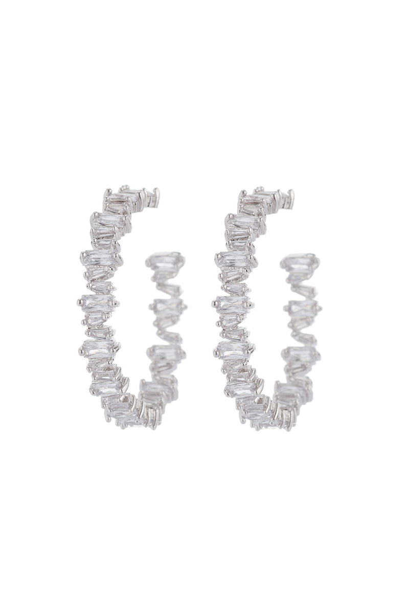 Cindy CZ Crystal Loop Earring