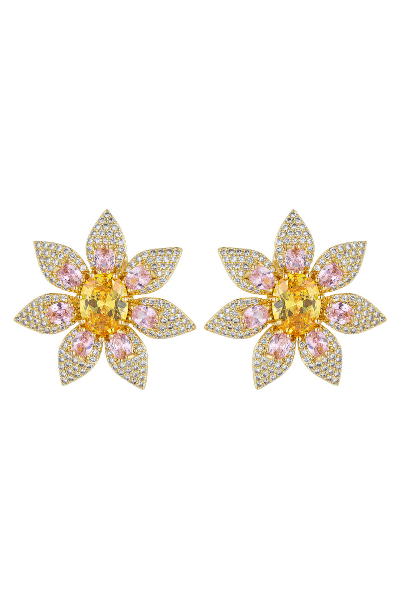 Floare CZ Earrings