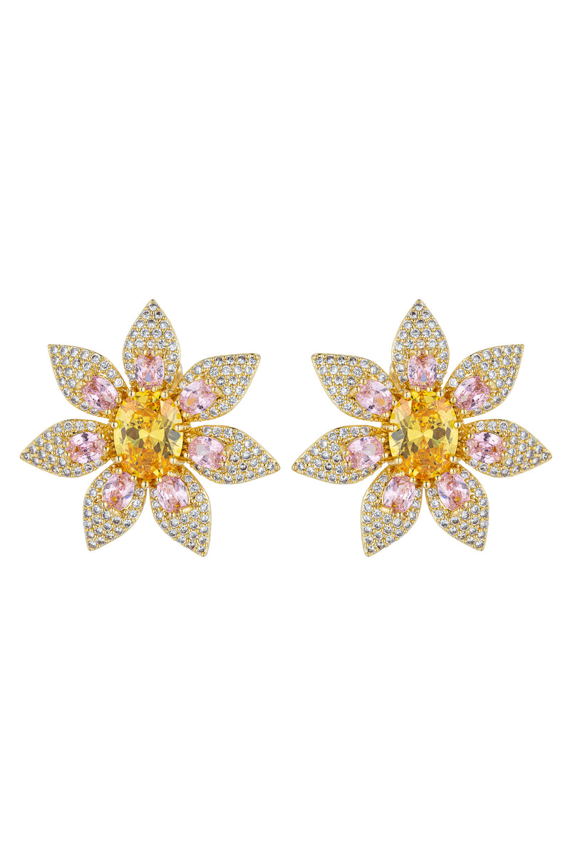 Floare CZ Earrings