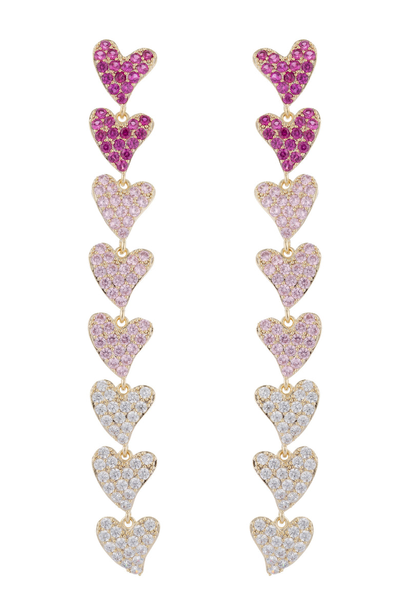 Hearts CZ Earrings