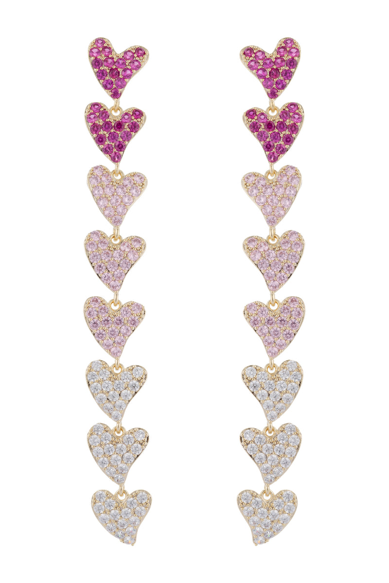 Hearts CZ Earrings