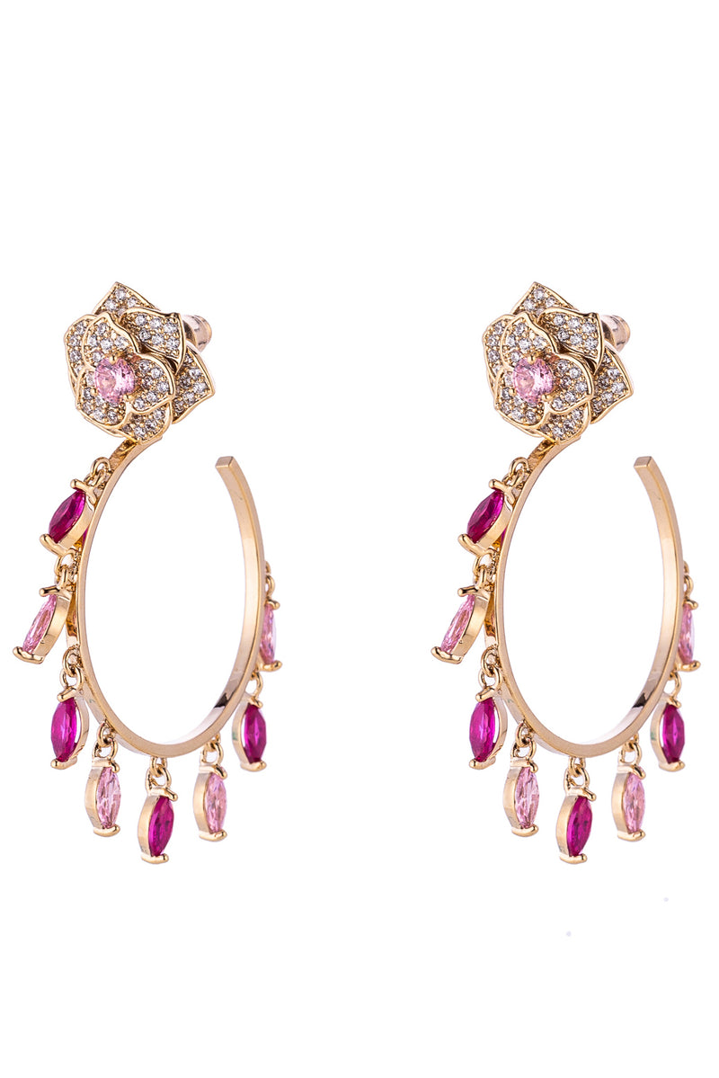 Bella Rose CZ Earrings