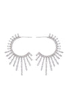 Avah CZ Crystal Loop Drop Earring