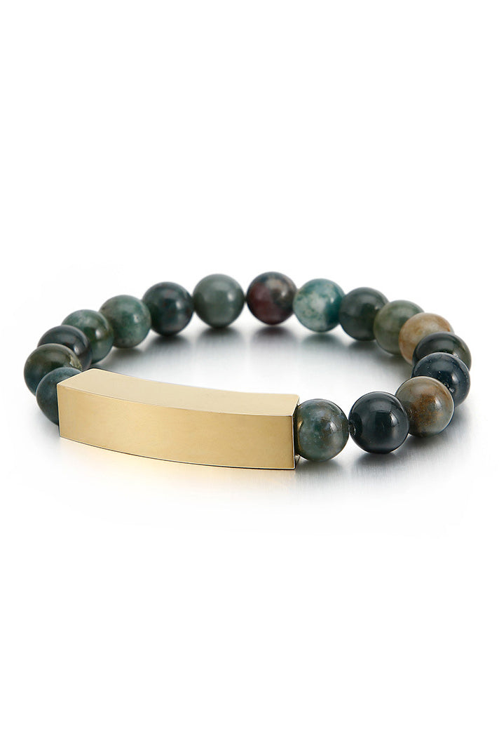 Liam Agate Stretch Bracelet: Earthy Elegance for Your Wrist