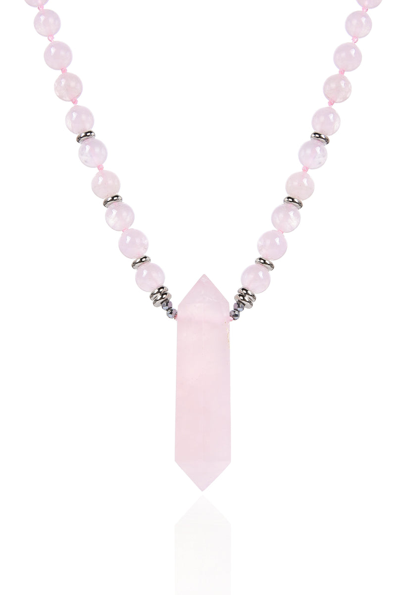 Harmony Necklace - Rose Quartz