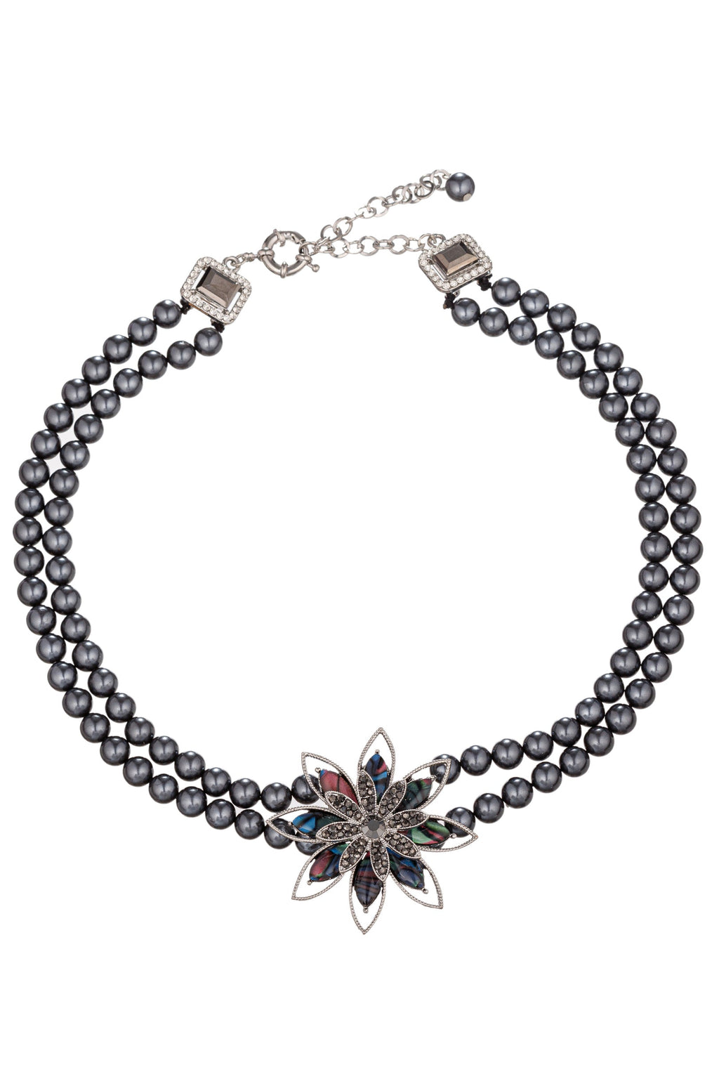 Elevate Your Style with the Alya Beaded Statement Necklace.