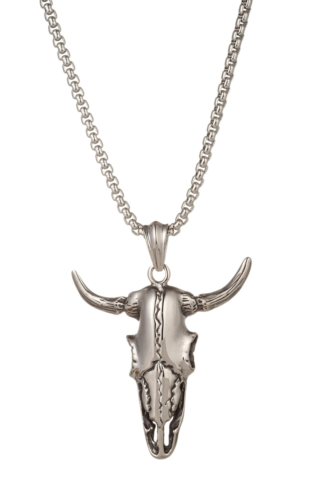 Unleash Your Inner Strength with Our Bull Head Pendant Necklace.