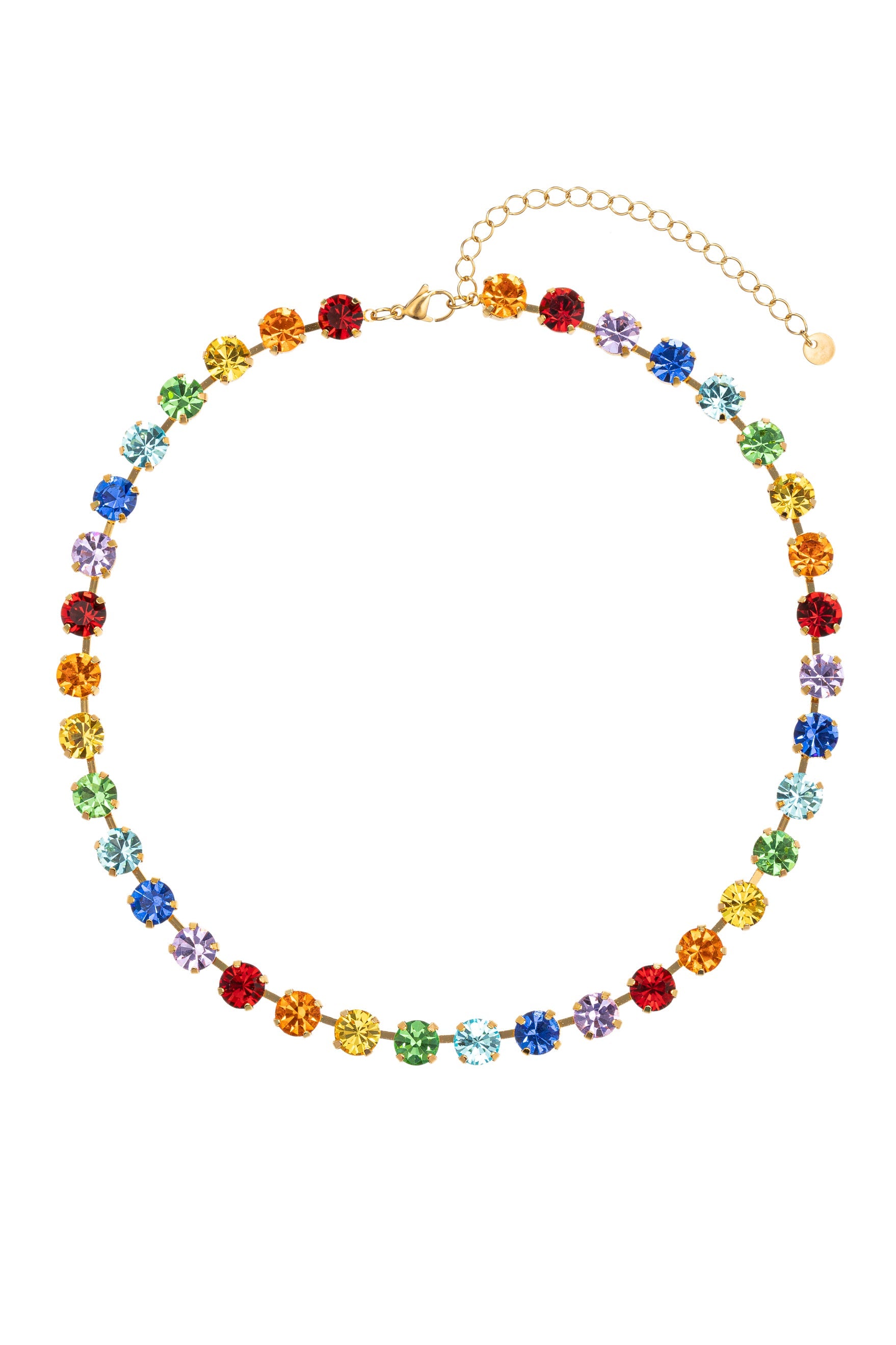 Elevate your style with this round cubic zirconia tennis necklace, a timeless and sophisticated accessory for every occasion.