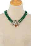 Tiger Malachite Statement Necklace