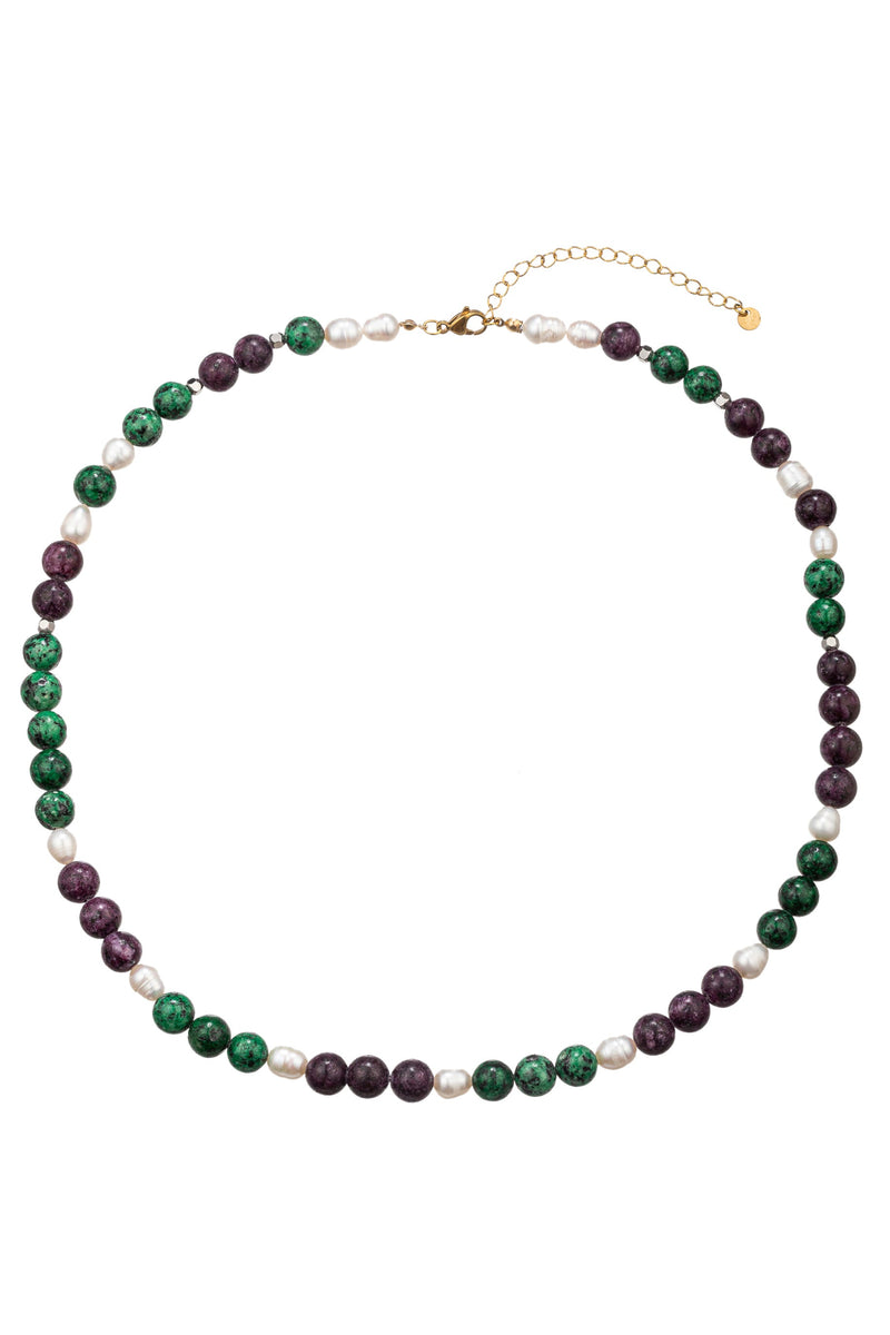 Lily Multicolor Beaded Necklace