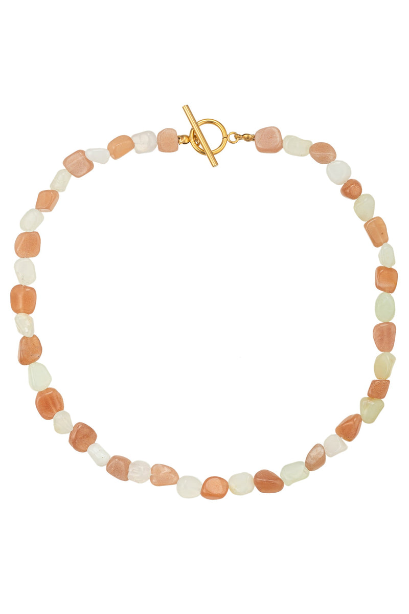 Natalie Agate Beaded Necklace