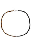 Add a Touch of Earthy Elegance with the Wyatt Tiger Eye & Onyx Necklace.