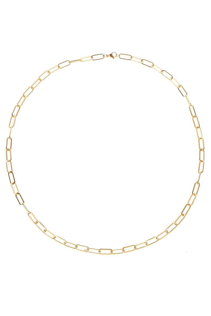 Luke Paper Clip Necklace: Elevate Your Style with this Modern Accessory.