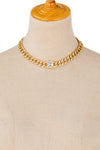 Camila 18K Collar Necklace - Clear