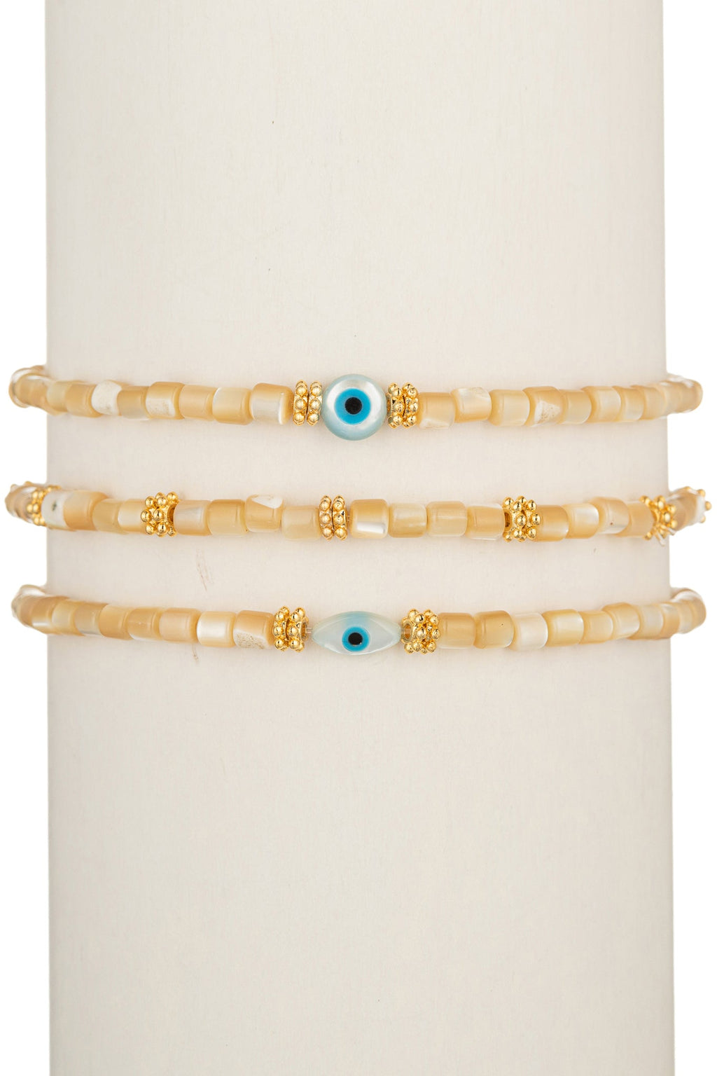 Ella Double Eye Bracelet Set: Chic and Charismatic Accessories.