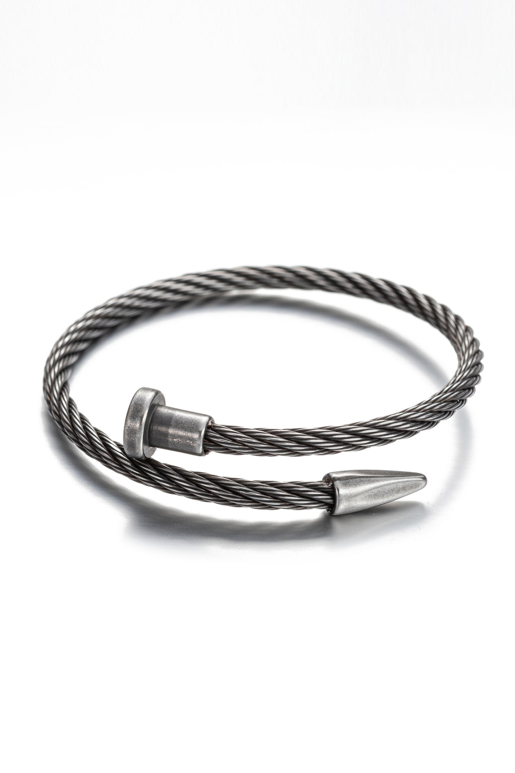 Buy Mens 316L Stainless Steel Cable Bracelet with Mariner's Snap Shackle  Clasp, 8 1/2 Inches, Silver Online at desertcartINDIA