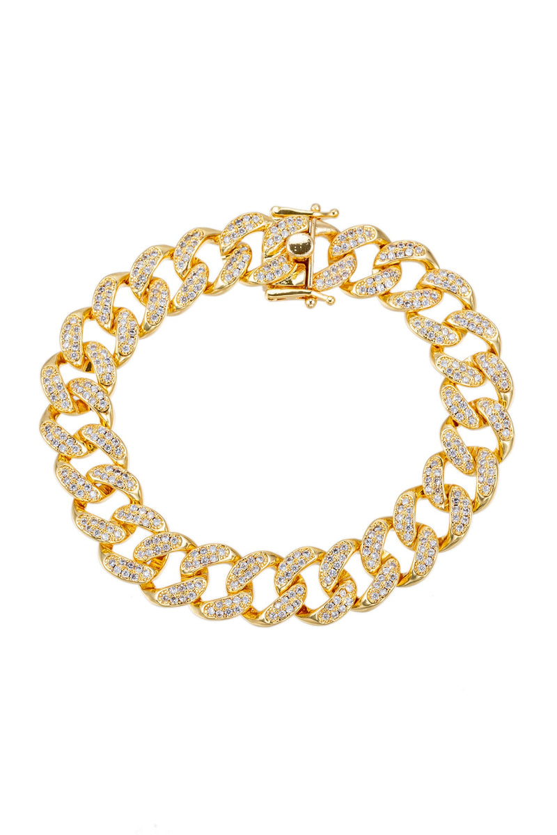 Emile CZ Cuban Link Bracelet: Sparkle and Style in One Stunning Accessory.