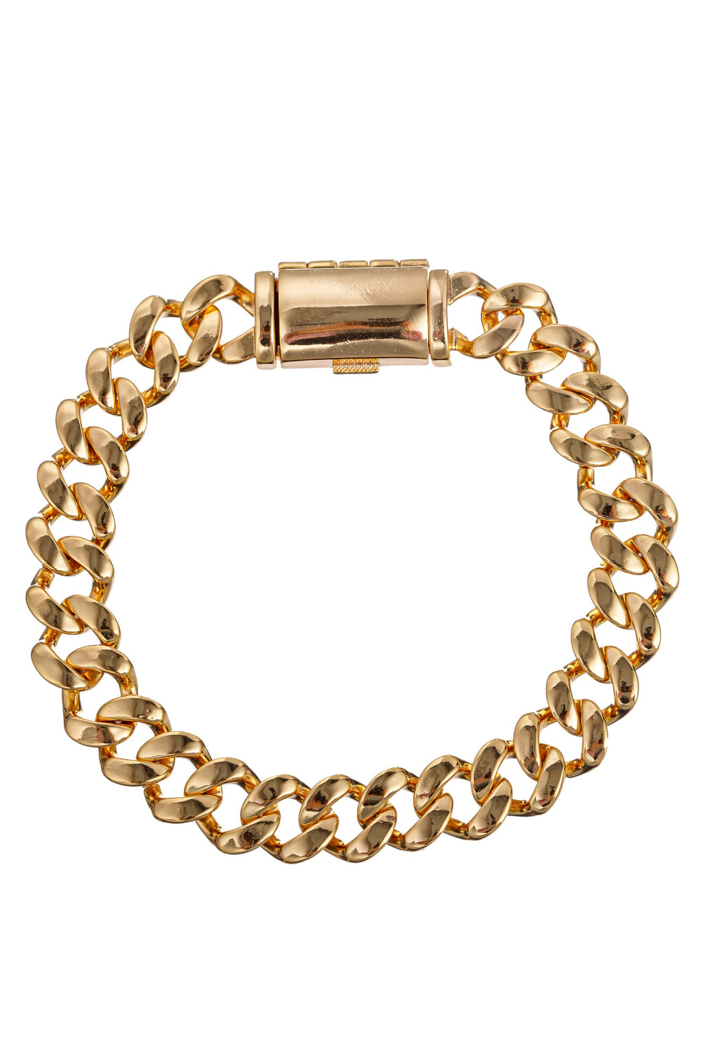 Elevate Your Style with the Faustin Cuban Link Chain Bracelet.