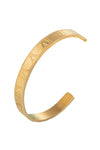 Roman Numeral Cuff Bracelet - Gold