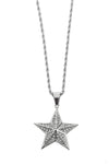Silver Tone Star Pendant necklace