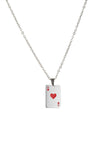 Ace Of Cards Pendant Necklace