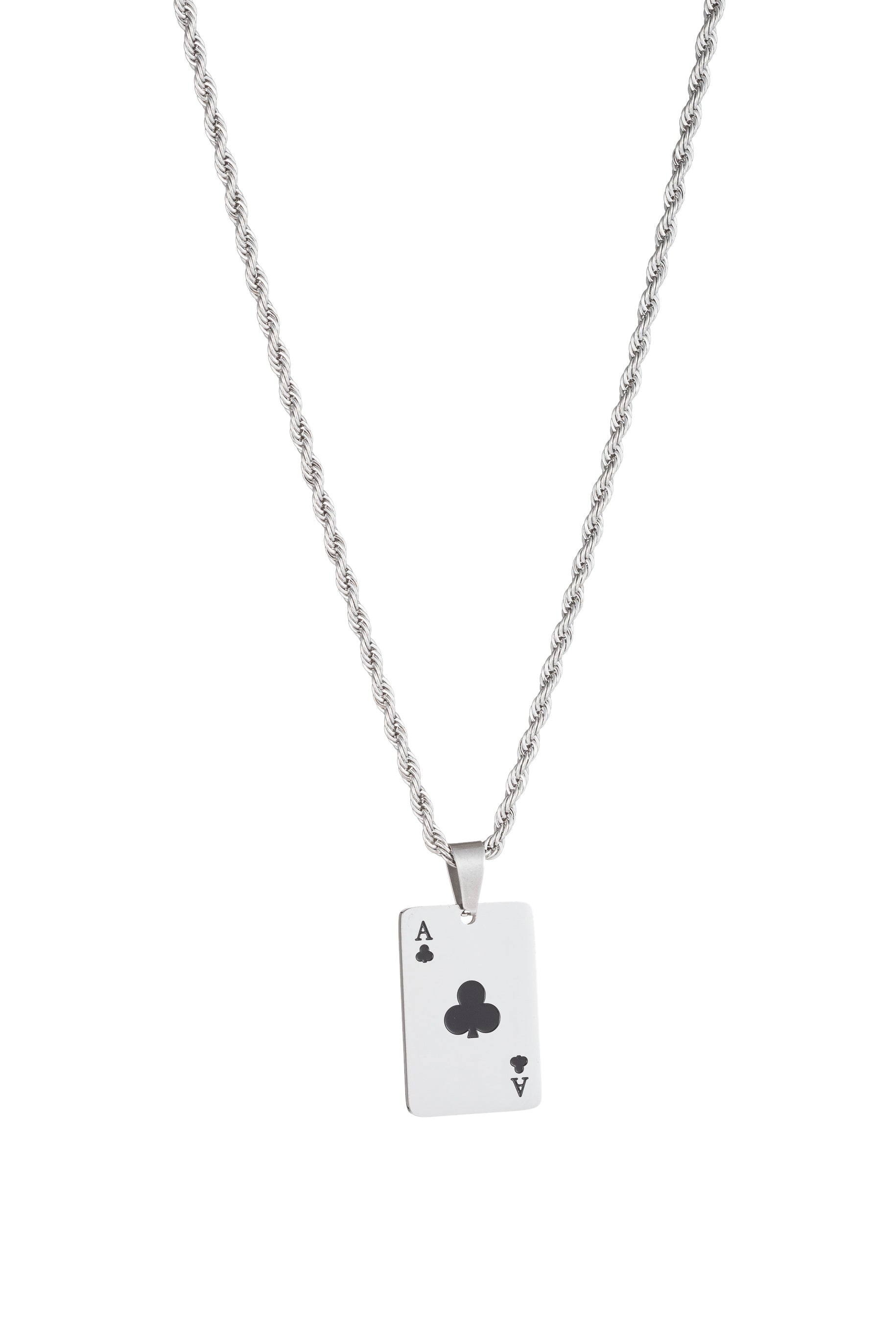 Ciondolo Uomo Moissanite 3CT Ace Spade Rotondo – Placcato Oro Giallo 14K Su Argento 925 - Foto 2