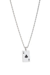 Ace of clubs pendant necklace.