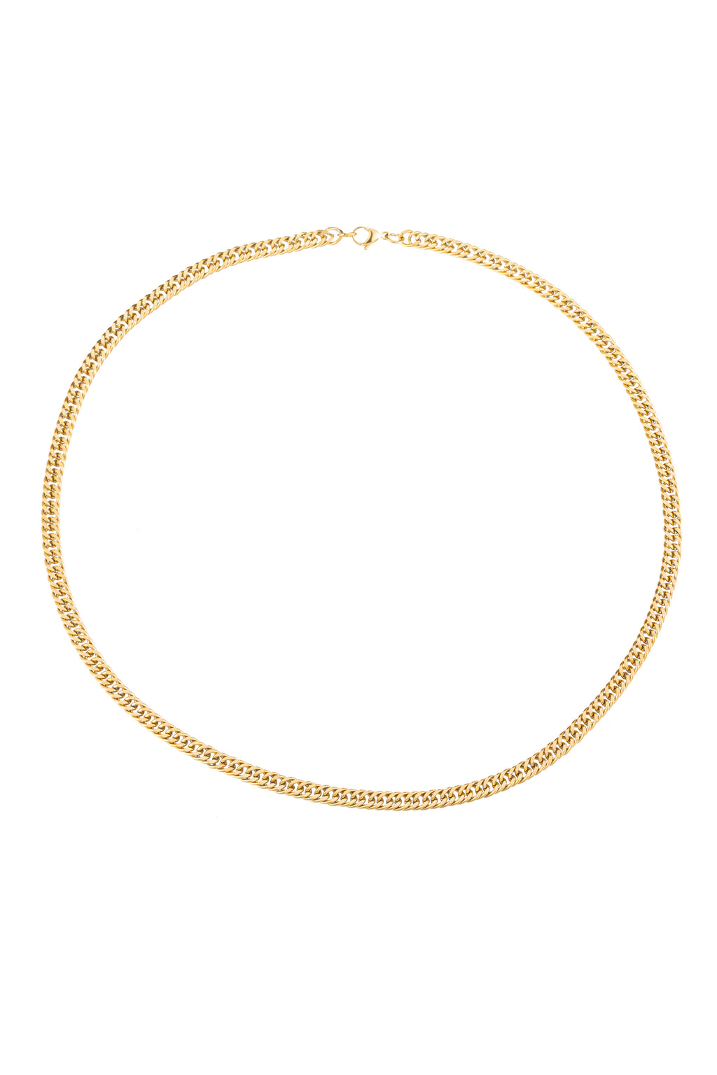 7MM Cuban link titanium chain.