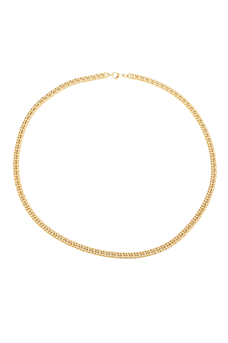 7MM Cuban link titanium chain.