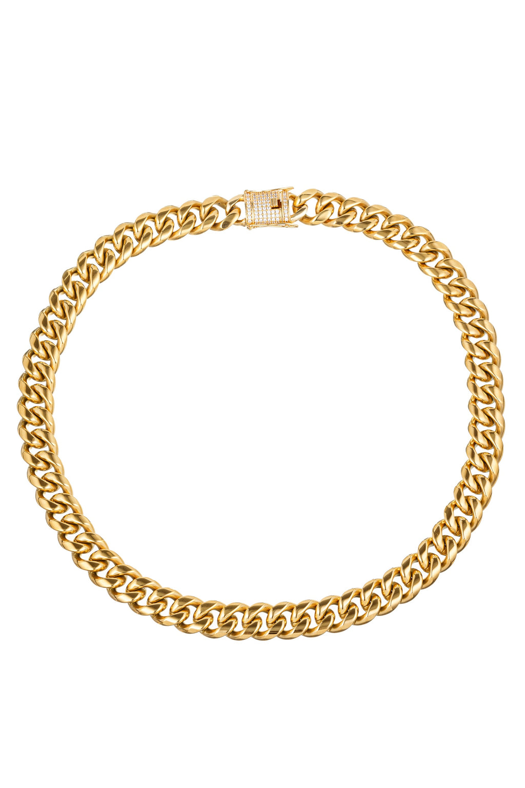 Francois 14MM Cuban Link Necklace: A Classic and Timeless Jewelry Piece That Adds Elegance to Any Look.