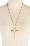 Tail Cross Pendant Necklace