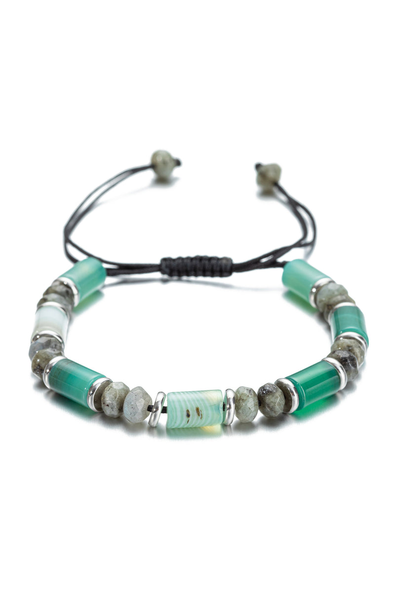 Tremolite adjustable beaded bracelet.