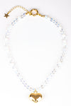 Opal Heart Beaded Necklace
