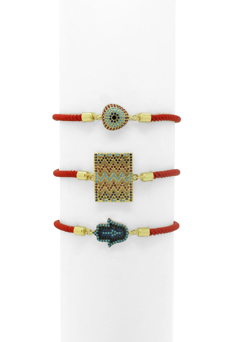 Harraz Red Cord Adjustable Bracelet