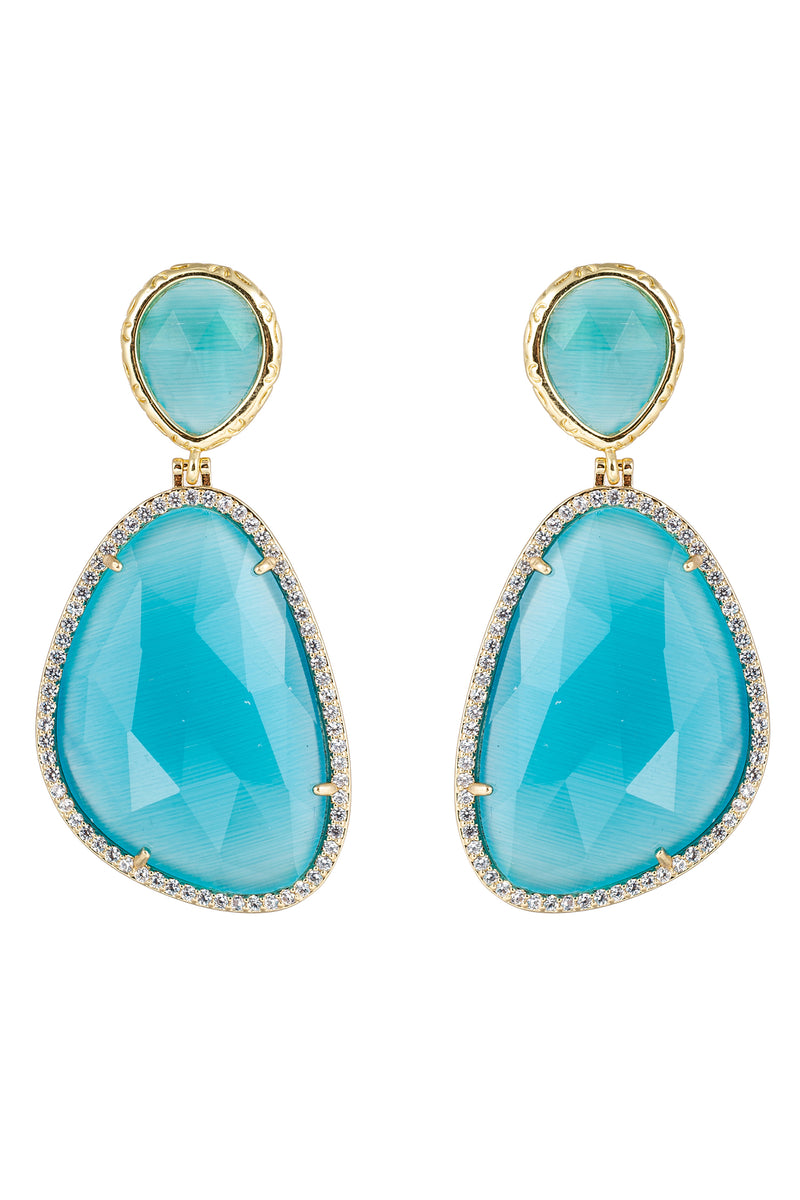 Christine CZ Drop Earrings