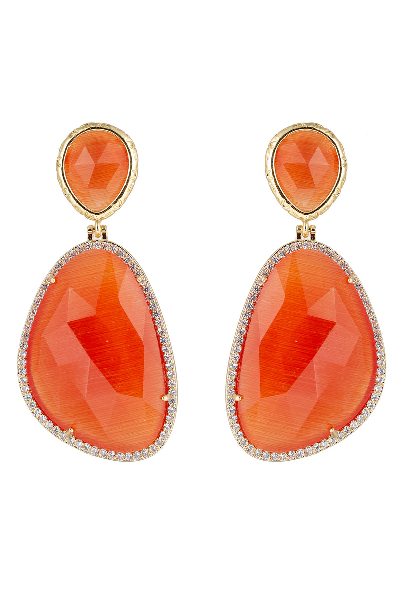 Christine CZ Drop Earrings